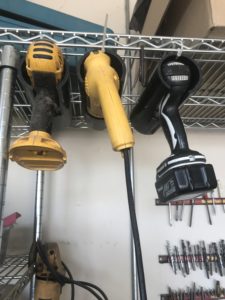 hanging power tools